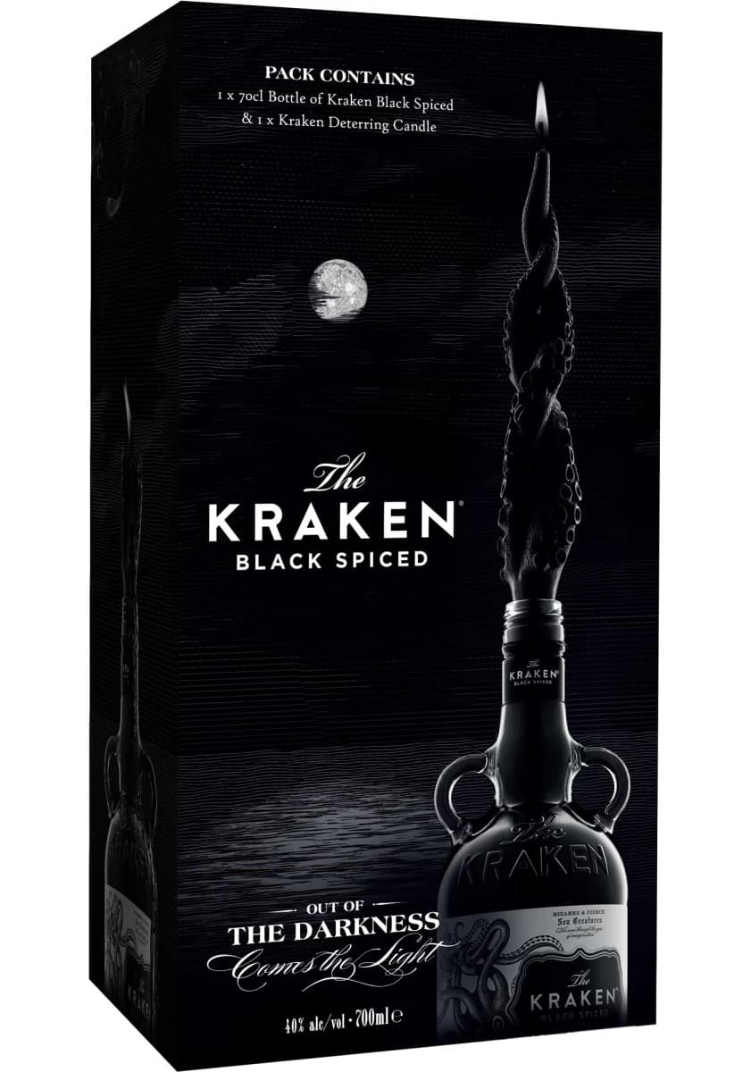 Kraken - Coffret Black Spiced Rum Bougie 3 Kraken - Coffret Black Spiced Rum Bougie